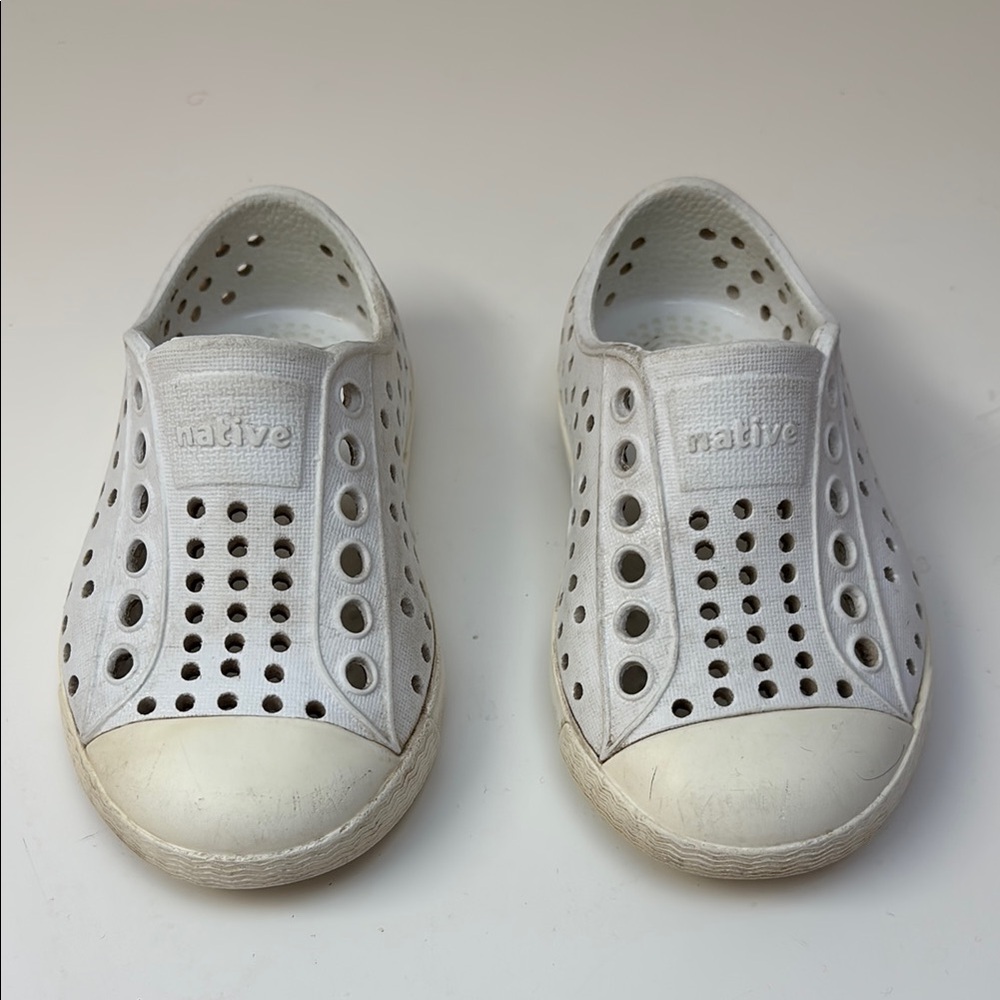 Native Kids Shoes - White